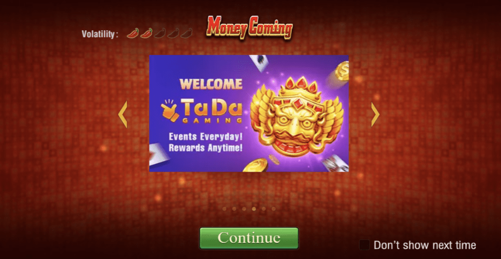money coming